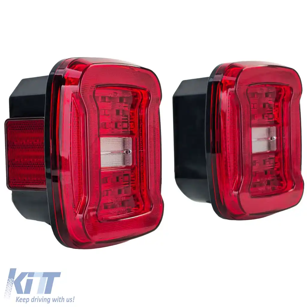 Bara de lumini LED stopuri roșii clare, potrivită pentru Jeep Wrangler CJ YJ TJ 1986-2007-image-6329661