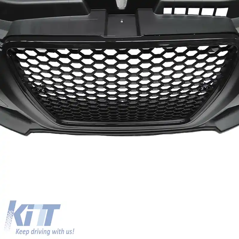 Bara față potrivită pentru Audi A3 8P 08-12 Facelift RS3 Look cu grilaj negru Fabricată în Taiwan-image-6299159