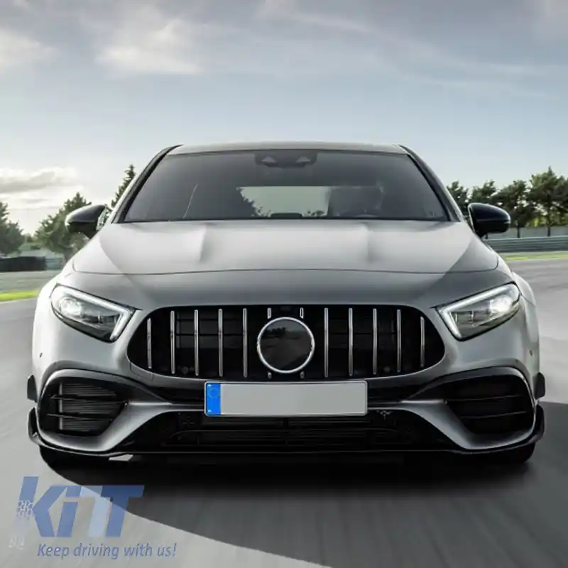 Bara față potrivită pentru Mercedes-Benz A-Class W177 Hatchback / V177 Sedan 18+ A Design A45s Look-image-6308543