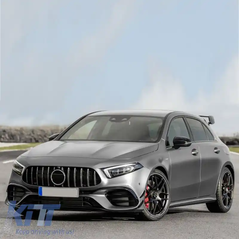 Bara față potrivită pentru Mercedes-Benz A-Class W177 Hatchback / V177 Sedan 18+ A Design A45s Look-image-6309627