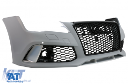 Bara Fata compatibil cu Audi A7 4G (2010-2014) RS7 Design cu Grile-image-6090392