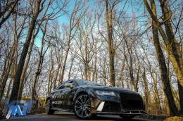 Bara Fata compatibil cu Audi A7 4G (2010-2014) RS7 Design cu Grile-image-6090397