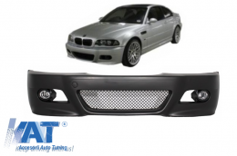 Bara Fata compatibil cu BMW 3 Series Coupe/Cabrio/Sedat/Estate E46 (1998-2004) M3 Design cu Prelungiri din Carbon CSL Design-image-5998433