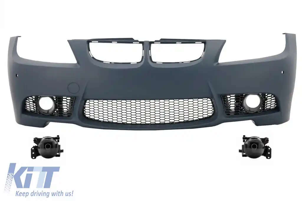 Bara Fata compatibil cu BMW Seria 3 E90 Sedan E91 Touring (2004-2008) Non LCI M3 Design cu Proiectoare ceata