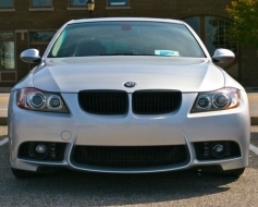 Bara Fata compatibil cu BMW Seria 3 E90 Sedan E91 Touring (2004-2008) Non LCI M3 Design cu Proiectoare ceata-image-6017419