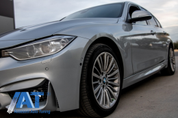 Bara Fata compatibil cu BMW Seria 3 F30 F31 Non LCI & LCI (2011-2018) M3 Sport EVO Design cu Praguri Laterale-image-6055286