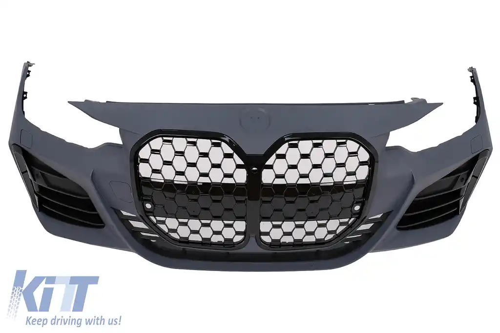 Bara Fata compatibil cu BMW Seria 4 F32 F33 F36 (2013-2017) Coupe Cabrio Gran Coupe M4 Design Grila Negru Lucios-image-6101234