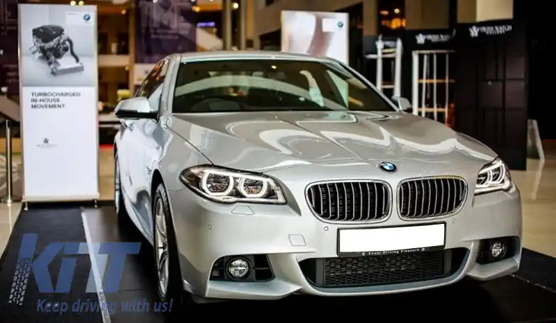 Bara Fata compatibil cu BMW Seria 5 F10 F11 LCI (2015-up) M-Technik Design cu Proiectoare Ceata LED-image-6025969