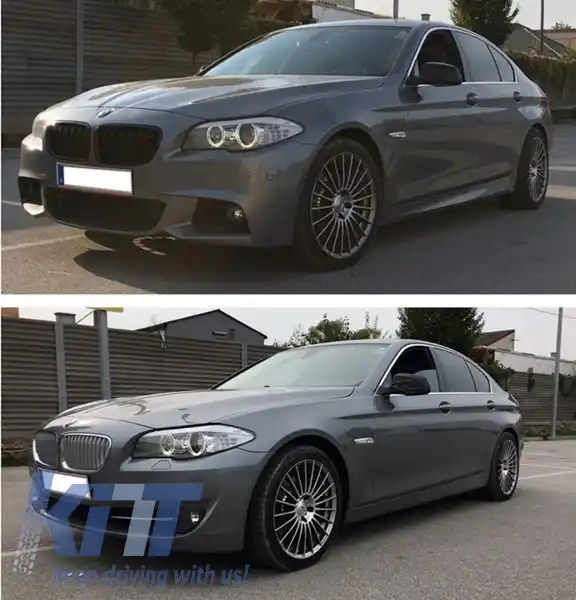 Bara Fata compatibil cu BMW Seria 5 F10 F11 (2011-2014) M-Technik Design cu Grile Centrale M Design-image-6019318