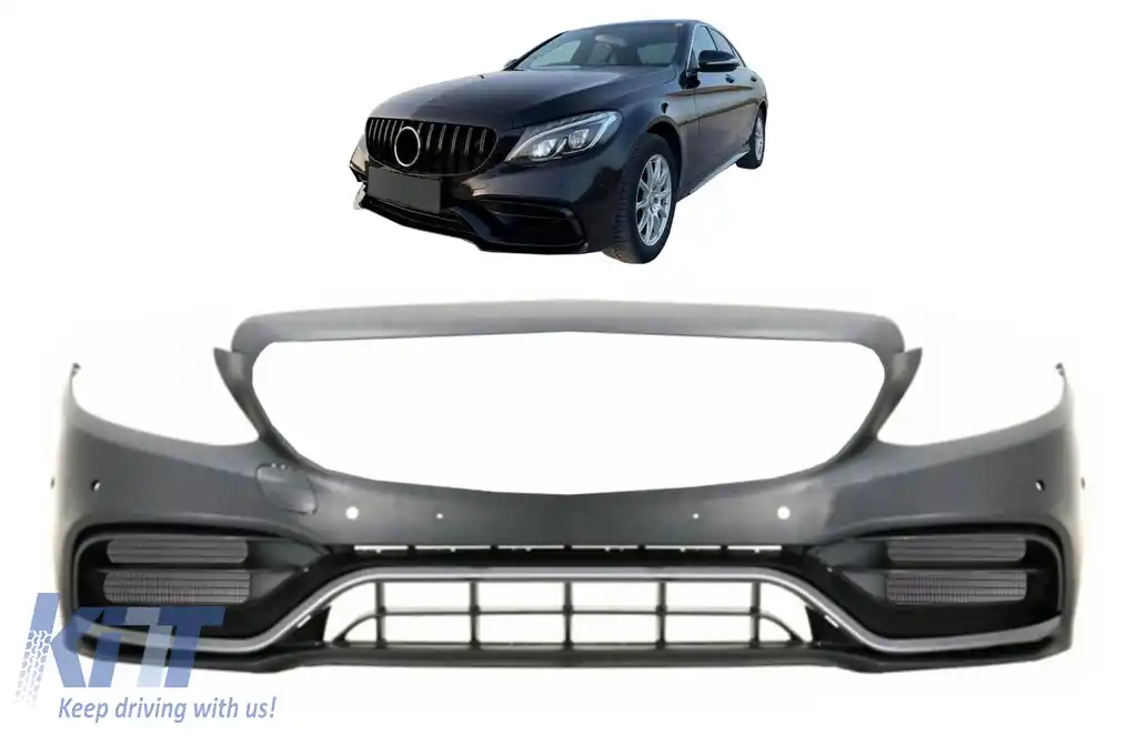Bara Fata compatibil cu Mercedes C-Class W205 S205 A205 C205 Limo Coupe Station Wagon Cabrio (2014-2020) Facelift Design C63 Design-image-6101276