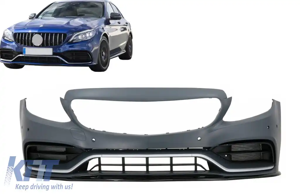 Bara Fata compatibil cu Mercedes C-Class W205 S205 A205 C205 Limo Coupe Station Wagon Cabrio (2014-2020) Facelift Design C63 Design-image-6111155