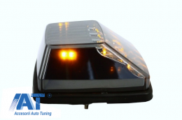 Bara Fata compatibil cu MERCEDES G-Class W463 (1989-2012) si Carcasa faruri cu Lumini de zi dedicate LED DRL cu Faruri Crom si Lampi Semnalizare LED G65 Design-image-6067821
