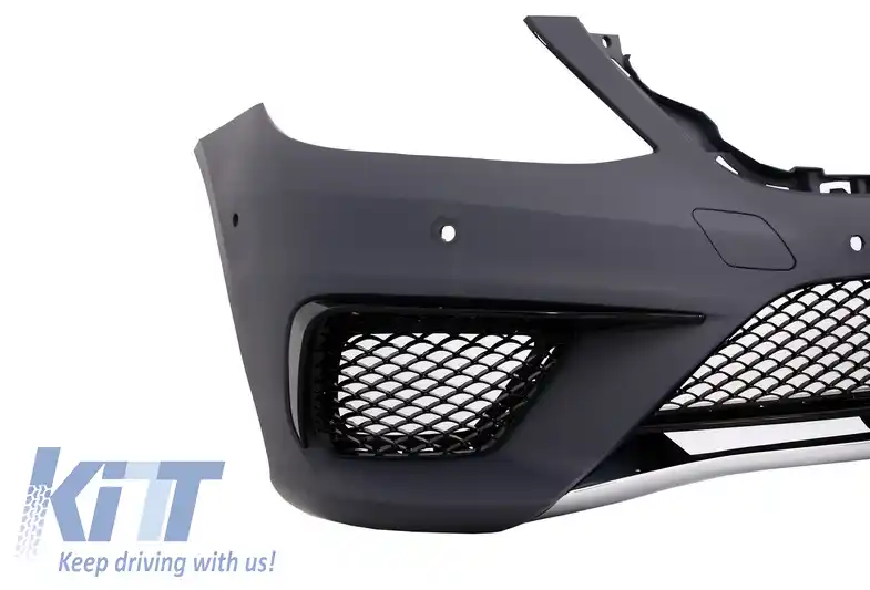 Bara Fata compatibil cu Mercedes W222 S-Class (2013-06.2017) S63 Design cu Grila Centrala Crom-image-6018489