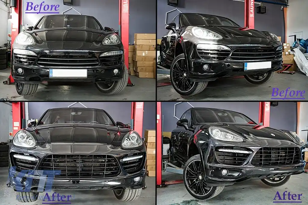 Bara Fata compatibil cu Porsche Cayenne 958 92A Pre-Facelift (2010-2014) cu DRL si Semnal Dinamic-image-6106557