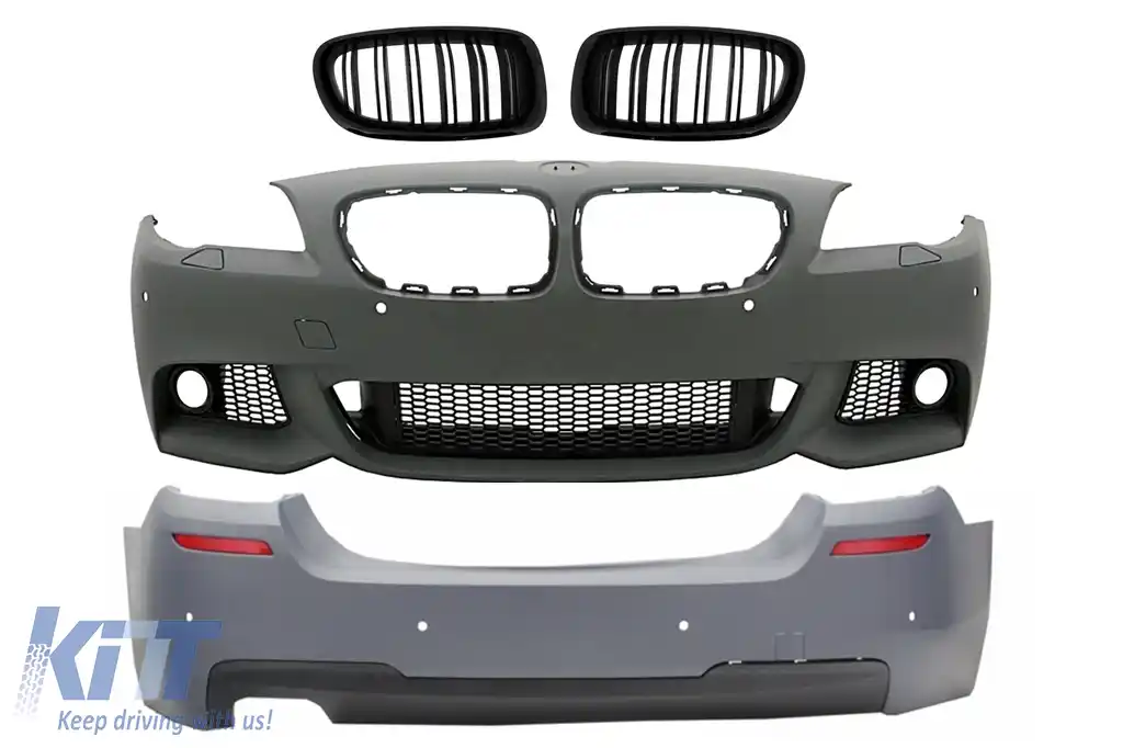 image-40-Bara Fata cu Bara Spate si Grile Centrale compatibil cu BMW Seria 5 F10 (2011-2013) M-Technik Design