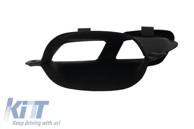 Bara Fata cu Difusor si Ornamente Tobe compatibil cu Mercedes E-Class W213 S213 Standard (2016-2019) E63 Design Negru Crom-image-6055221