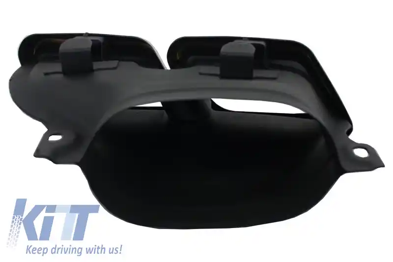 Bara Fata cu Difusor si Ornamente Tobe Negre compatibil cu Mercedes E-Class W213 S213 Standard (2016-2019) E63 Design-image-6055243