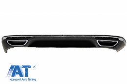 Bara Fata cu Difuzor Bara Spate Dubla Evacuare compatibil cu VW Passat B8 3G (2015-2019) R-Line Design-image-6052037
