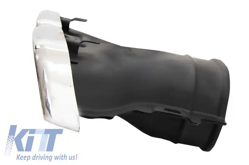 Bara Fata cu Difuzor Bara Spate si Ornamente Tobe compatibil cu Mercedes E-Class W213 (2016-up) E63 Design Editie Negru-image-6055186