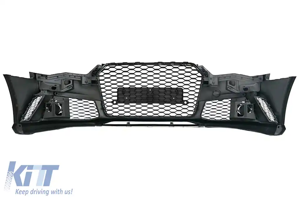 Bara Fata cu Difuzor Bara Spate si Ornamente Evacuare compatibil cu AUDI A6 4G Facelift (2015-2018) RS6 Design-image-6057054