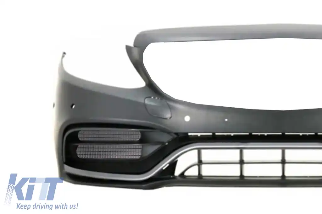 Bara Fata cu Difuzor compatibil cu Mercedes C-Class W205 S205 AMG Sport Line (2014-2020) C63S Design-image-6064600