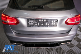 Bara Fata cu Difuzor compatibil cu Mercedes C-Class W205 S205 AMG Sport Line (2014-2020) C63S Design-image-6085569