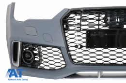 Bara Fata cu Difuzor Spate Negru si Ornamente Evacuare compatibil cu Audi A7 4G Facelift (2015-2018) RS7 Design Only S-Line-image-6056242