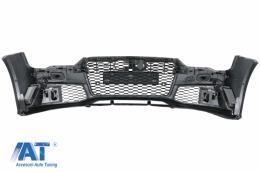 Bara Fata cu Difuzor Spate Negru si Ornamente Evacuare compatibil cu Audi A7 4G Facelift (2015-2018) RS7 Design Only S-Line-image-6056243