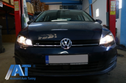 Bara Fata cu Faruri LED Bi-Xenon Semnal Dinamic compatibil cu VW Golf VII 7 (2013-2017) Facelift G7.5 R-Line Look-image-6058447