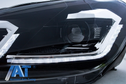 Bara Fata cu Faruri LED compatibil cu VW Golf 6 VI (2008-2013) R20 Look-image-6052984
