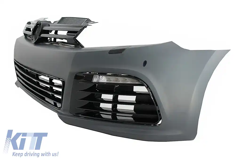 Bara Fata cu Faruri LED Semnalizare Secventiala compatibil cu VW Golf VI 6 MK6 (2008-2013) R20 Look Cu PDC-image-6052369