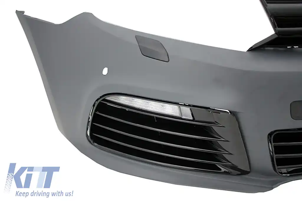 Bara Fata cu Faruri LED Semnalizare Secventiala compatibil cu VW Golf VI 6 MK6 (2008-2013) R20 Look Cu PDC-image-6052370