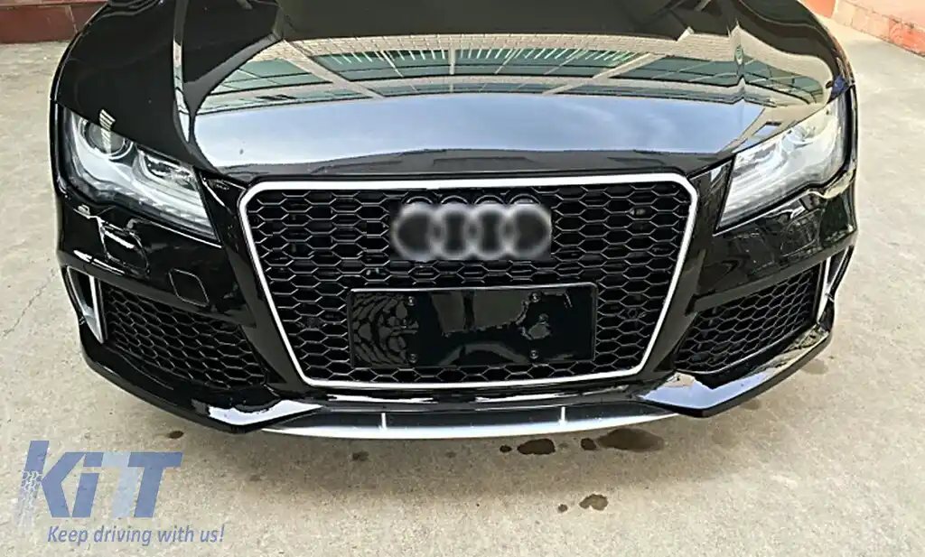 Bara Fata cu Grila Centrala compatibil cu Audi A7 4G Pre-Facelift (2010-2014) RS7 Design-image-6114225