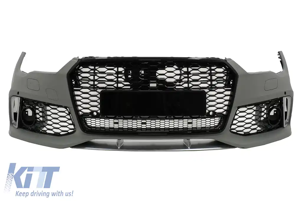 Bara Fata cu Grila Centrala compatibil cu Audi A7 4G Facelift (2015-2018) RS7 Design-image-6099402