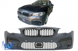 Bara Fata cu Grila Centrala compatibil cu BMW Seria 5 F10 F11 (2011-2017) M5 2020 Design-image-6091090