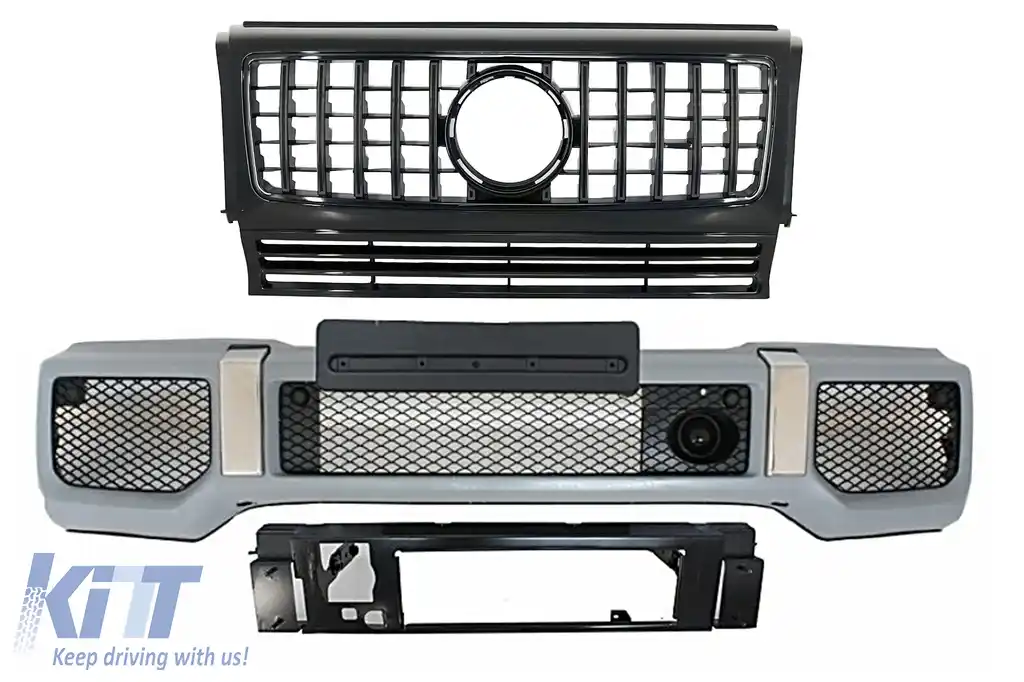 Bara Fata cu Grila Centrala compatibil cu Mercedes G-Class W463 (1989-2017) G65 GT-R Panamericana Design