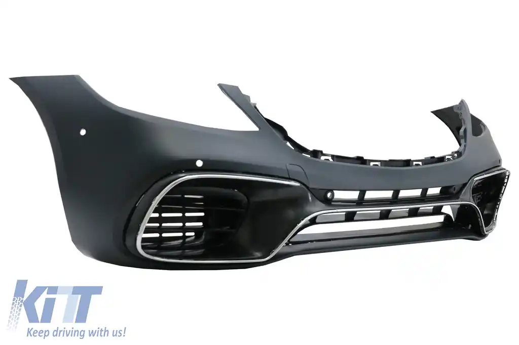 Bara Fata cu Grila Centrala Crom compatibil cu Mercedes S-Class W222 Facelift (2017-up) S63 Design-image-6054970