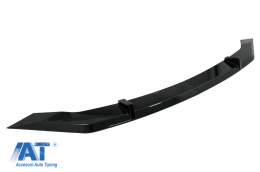 Bara fata cu Grila Centrala Insertie Rosie si Prelungire Bara Fata Negru Lucios compatibil cu VW Jetta MK7 (2019-2021) GLI Look-image-6087530