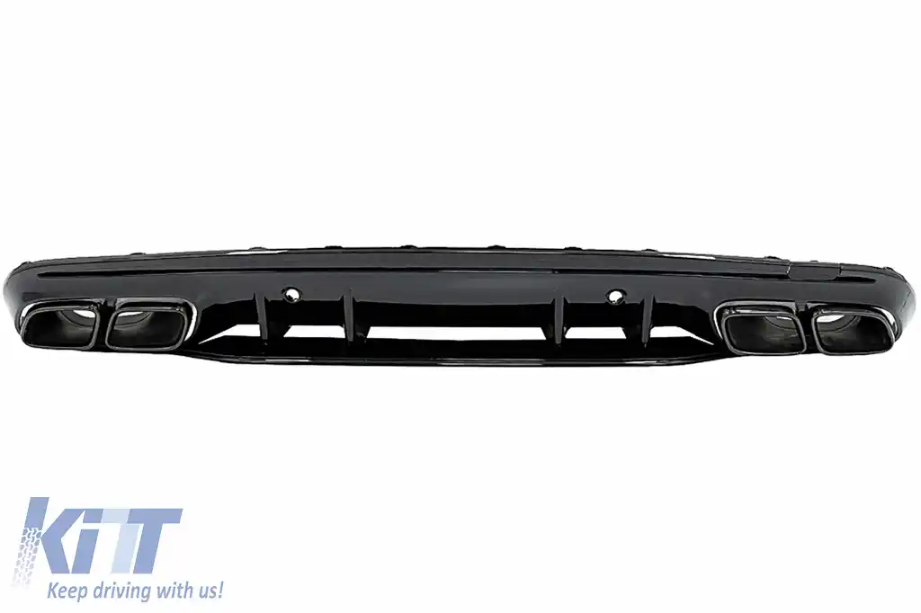 Bara Fata cu Grila si Difuzor compatibil cu Mercedes C-Class W205 S205 (2014-2018) C63 Design-image-6064313