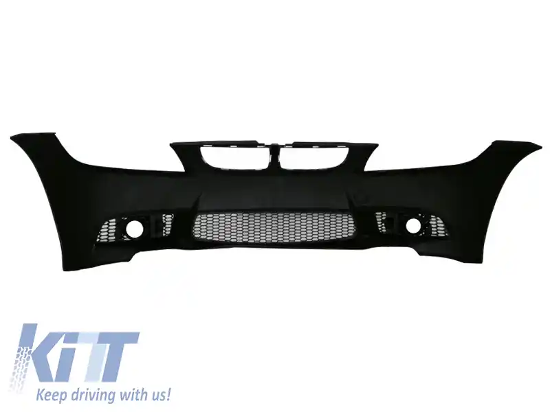 Bara Fata cu grile centrale compatibil cu BMW Seria 3 E90 Sedan E91 Touring (2004-2008) Non LCI M3 Design fara Proiectoare-image-6020743