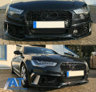 Bara Fata cu Grile compatibil cu Audi A6 C7 4G Facelift (2015-2018) RS6 Design-image-6083194