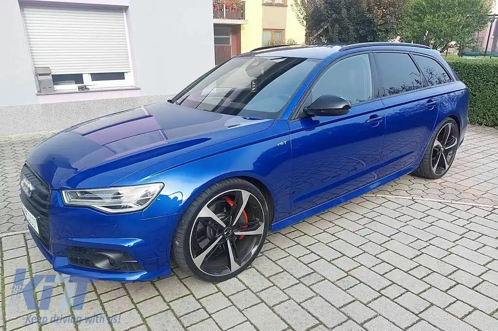 Bara Fata cu Grile compatibil cu Audi A6 C7 4G Facelift (2015-2018) RS6 Design-image-6250971