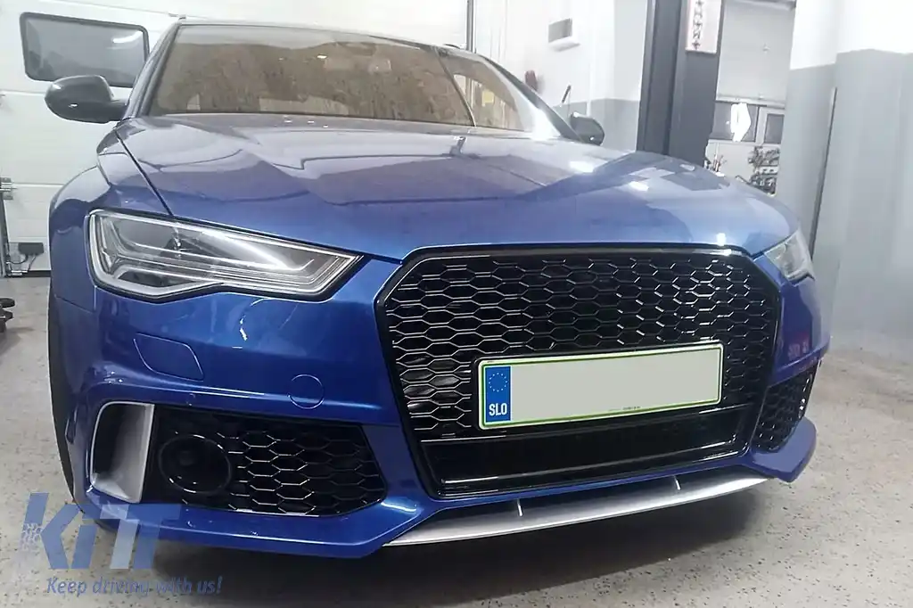 Bara Fata cu Grile compatibil cu Audi A6 C7 4G Facelift (2015-2018) RS6 Design-image-6250972
