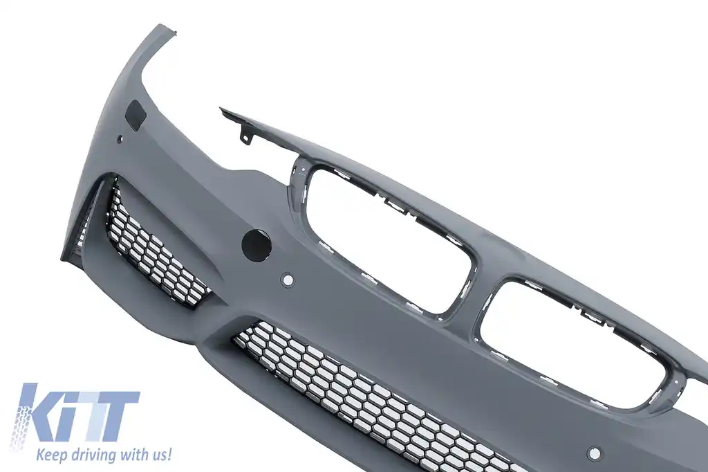 Bara Fata cu Grile Negru Lucios compatibil cu BMW Seria 4 F32 Coupe F33 Cabrio F36 Gran Coupe (2013-2017) M4 Design-image-6074818