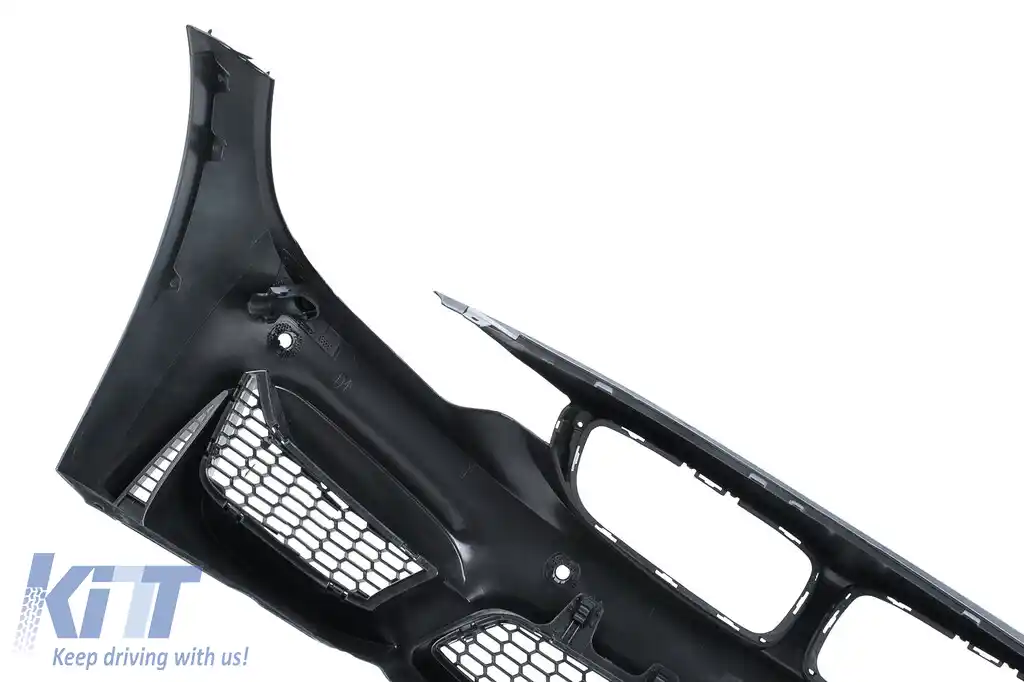 Bara Fata cu Grile Negru Lucios compatibil cu BMW Seria 4 F32 Coupe F33 Cabrio F36 Gran Coupe (2013-2017) M4 Design-image-6111565