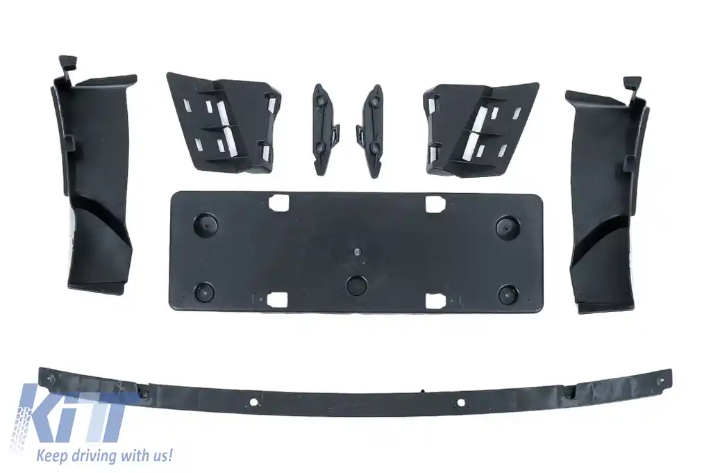 Bara Fata cu Grile Negru Lucios compatibil cu BMW Seria 4 F32 Coupe F33 Cabrio F36 Gran Coupe (2013-2017) M4 Design-image-6111566