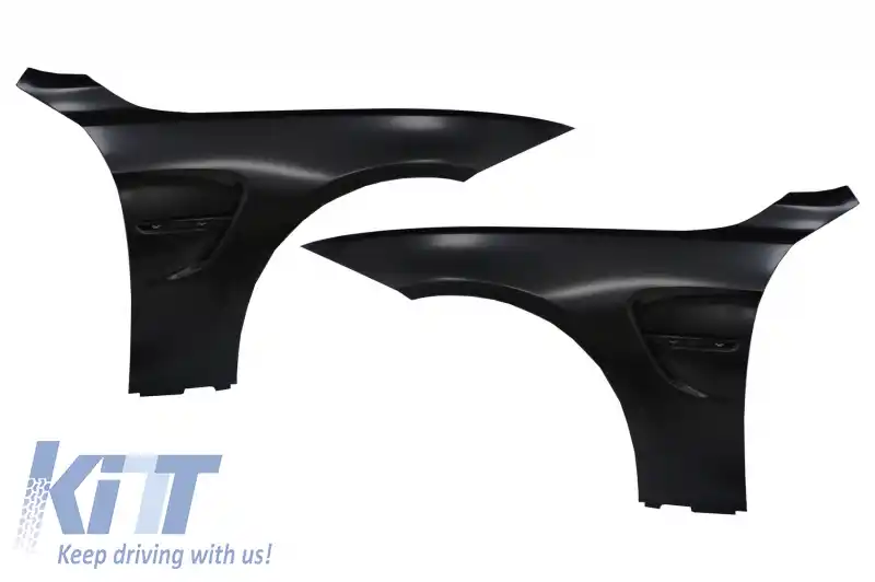 Bara Fata cu Grile si Aripi Laterale & Capota compatibil cu BMW Seria 4 F32 Coupe F33 Cabrio F36 Gran Coupe (2013-2017) M4 Design-image-6074973