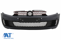 Bara Fata cu Prelungire Lip Negru Lucios compatibil cu VW Golf VI 6 (2008-2013) GTI Look-image-6072283