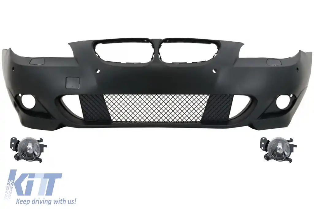 Bara Fata cu Proiectoare Ceata compatibil cu BMW Seria 5 E60 E61 (2003-2007) M-Technik Design