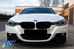 Bara Fata cu Proiectoare Ceata si Prelungire bara fata compatibil cu BMW Seria 3 F30 F31 Sedan Touring (2011-2019) M-Performance Design-image-6070040